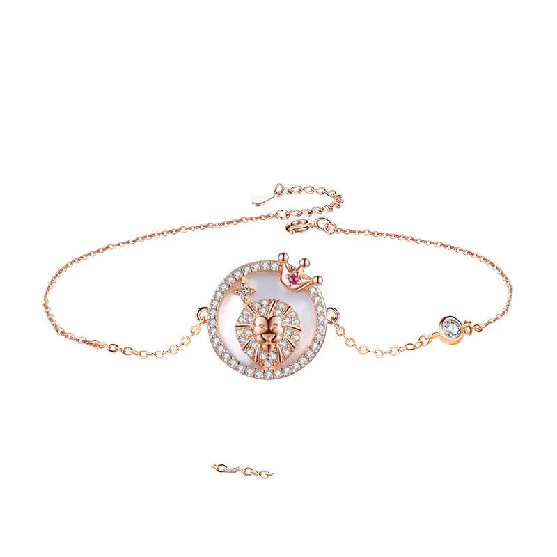 Sterling Silver Twelve Constellations Bracelet for Women