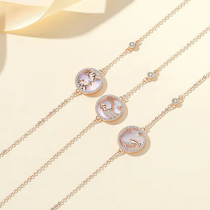 Sterling Silver Twelve Constellations Bracelet for Women