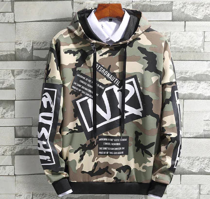 Camouflage Long Sleeve Hoodie for Youth (Korean Style)