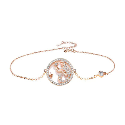 Sterling Silver Twelve Constellations Bracelet for Women