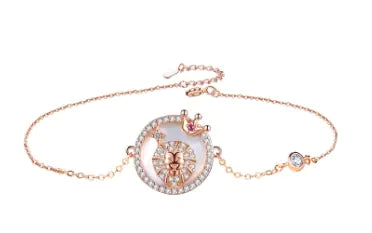 Sterling Silver Twelve Constellations Bracelet for Women