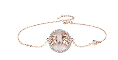 Sterling Silver Twelve Constellations Bracelet for Women