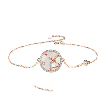 Sterling Silver Twelve Constellations Bracelet for Women
