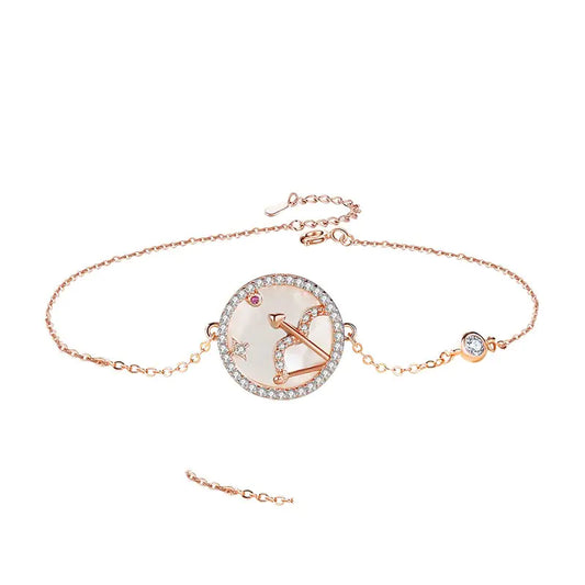 Sterling Silver Twelve Constellations Bracelet for Women