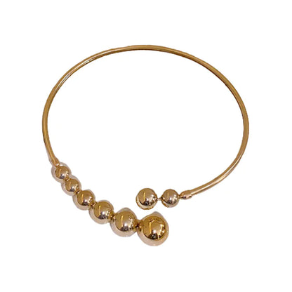 Trendy Gold Sphere Choker Necklace with Bold Design