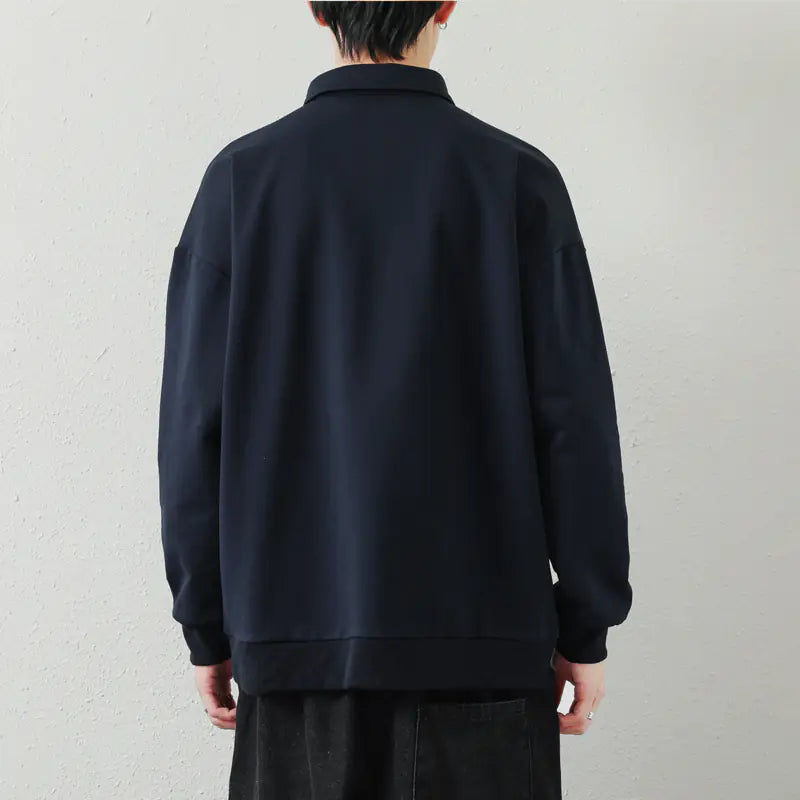 Men's Casual Vintage Long Sleeve Sports T-shirt Hoodies