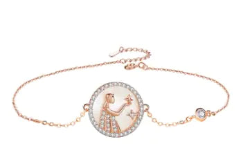 Sterling Silver Twelve Constellations Bracelet for Women