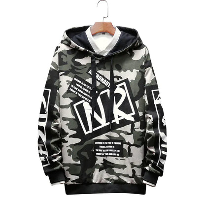 Camouflage Long Sleeve Hoodie for Youth (Korean Style)